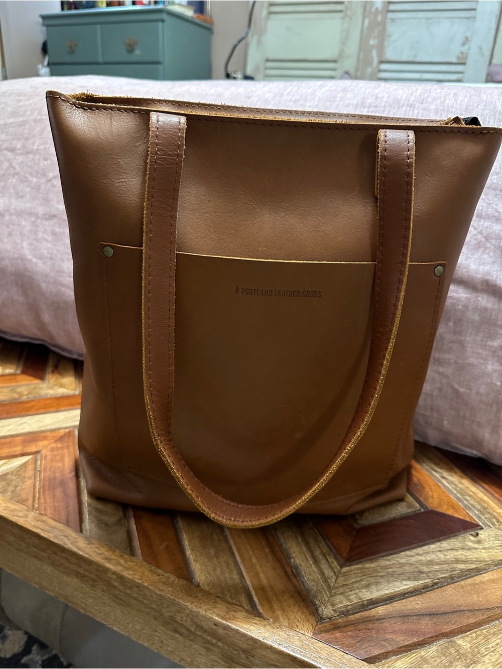 Portland Leather full size crossbody Tote